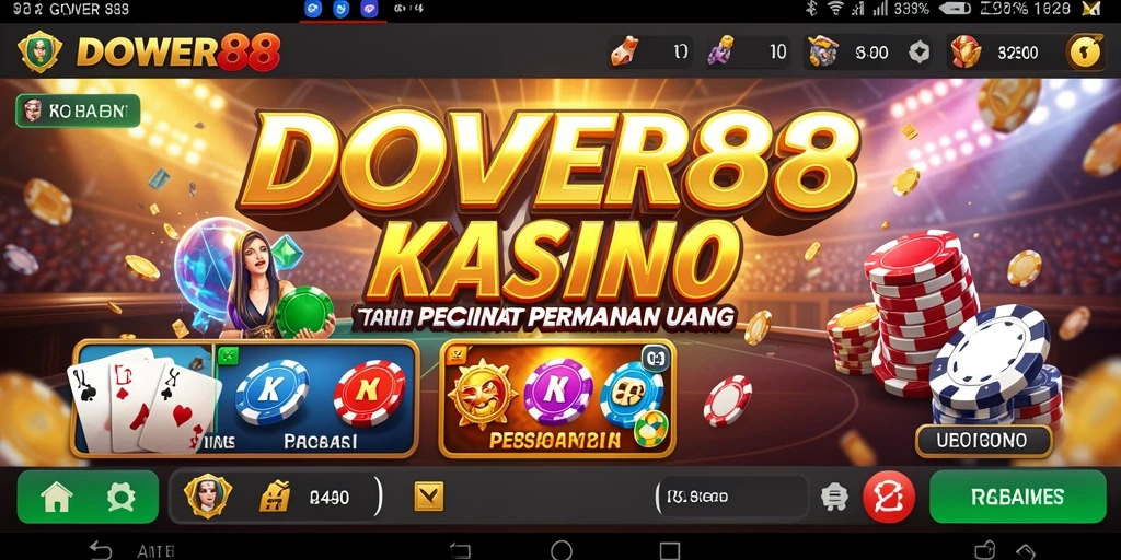 Screenshot gameplay DOWER88 menampilkan suasana Kasino yang hidup.