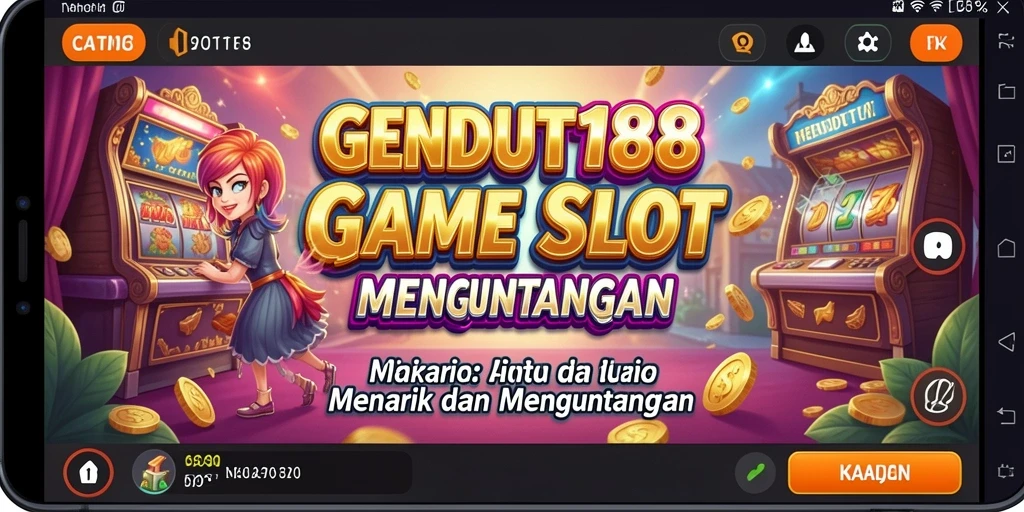 Tampilan menegangkan gameplay Slot di GENDUT188.