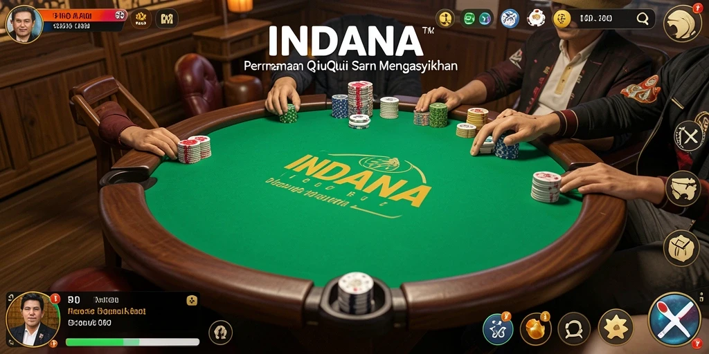 Tampilan gameplay seru INDAAA di saat permainan QiuQiu.