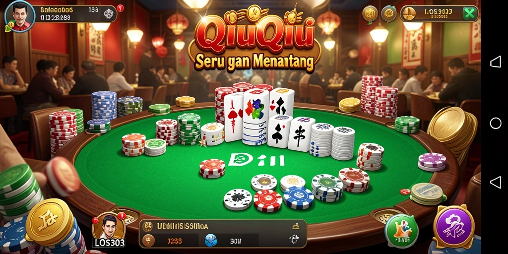 Tampilan gameplay seru dalam QiuQiu LOS303.