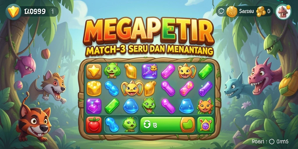 Tampilkan gameplay seru dan menantang di MEGAPETIR.