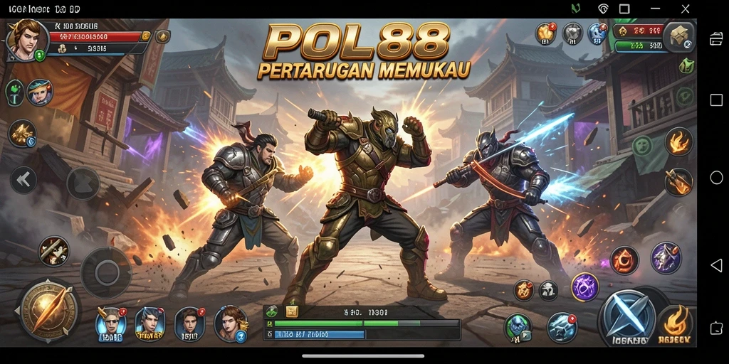 Screenshot POL88 yang menampilkan aksi pertarungan seru.