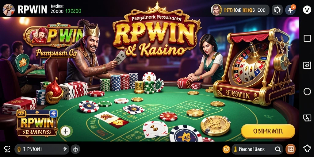 Tampilan screenshot utama RPWIN menampilkan pengalaman bermain kasino yang mendebarkan.
