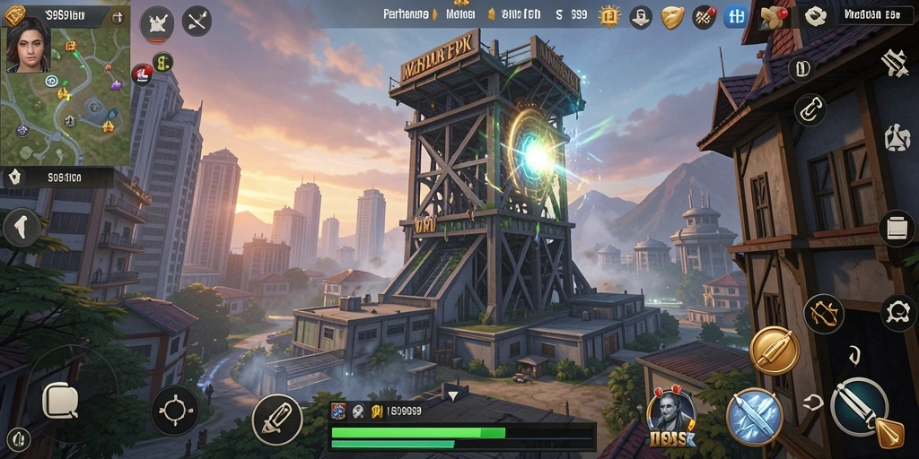 Tangkapan layar menampilkan aksi pertahanan menara yang seru di S9S9.