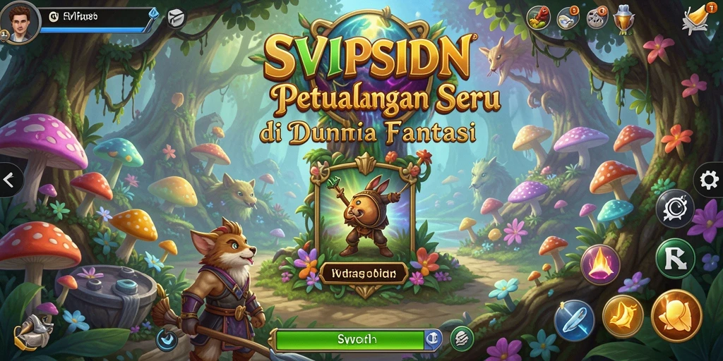 Tampilan gameplay seru dan menarik dari SVIPSIDN dalam petualangan RPG.
