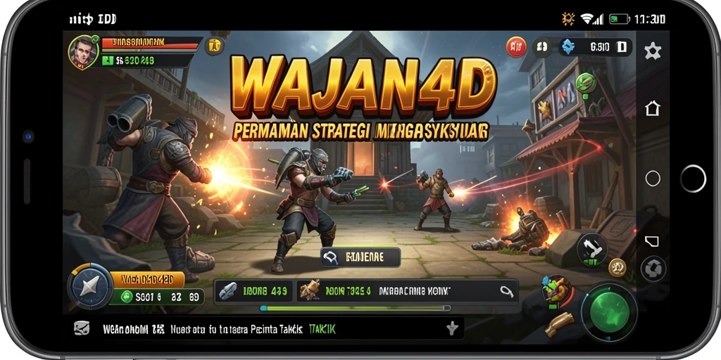 Tangkapan layar gameplay WAJAN4D yang menampilkan aksi strategi mendebarkan.