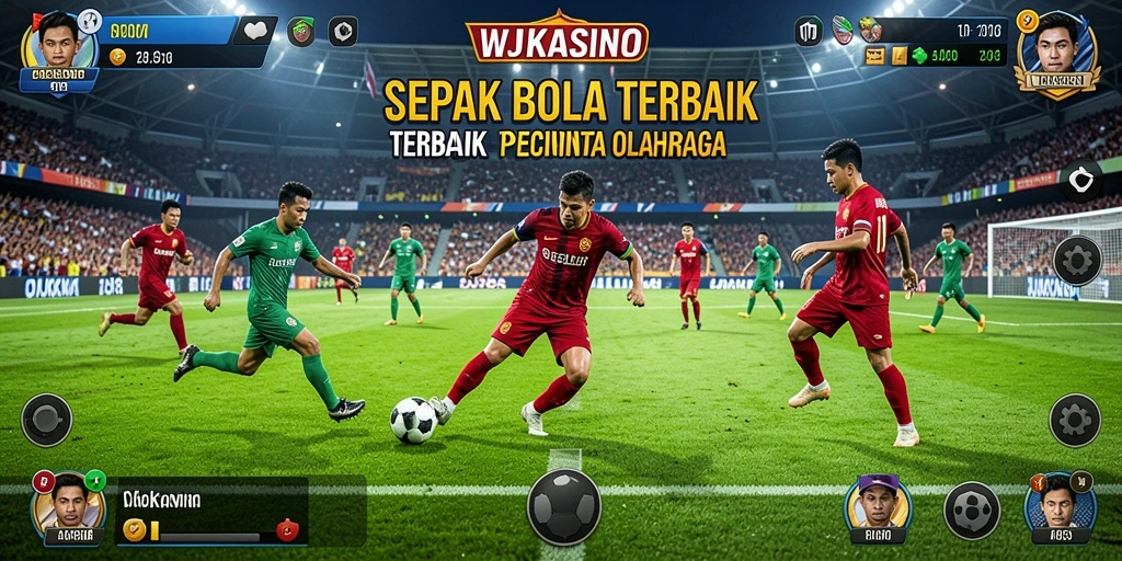 Tampilan menarik dari gameplay sepak bola nyata di WJKASINO.